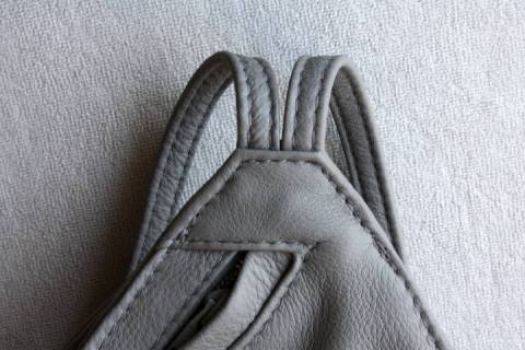 Olbrish b - Lederrucksack - Citybag - Stadtrucksack -Stone - Bild: A3